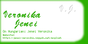 veronika jenei business card